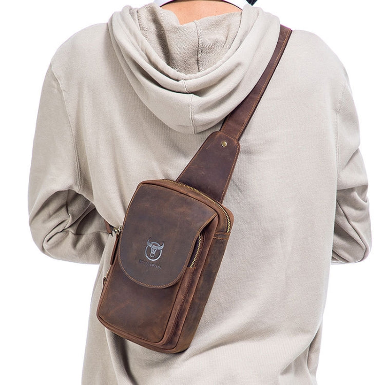 Borsa a tracolla in pelle vacchetta da uomo 26x16x10 cm
