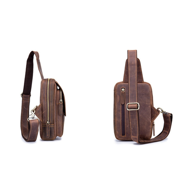 Borsa a tracolla in pelle vacchetta da uomo 26x16x10 cm
