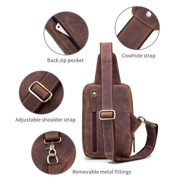 Borsa a tracolla in pelle vacchetta da uomo 26x16x10 cm