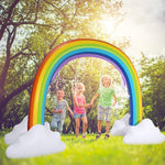 Gioco gonfiabile arco arcobaleno per bambini 280x80x160 cm