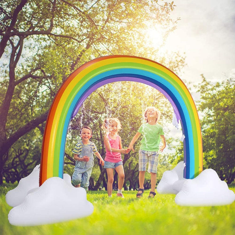 Gioco gonfiabile arco arcobaleno per bambini 280x80x160 cm