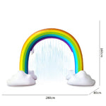 Gioco gonfiabile arco arcobaleno per bambini 280x80x160 cm