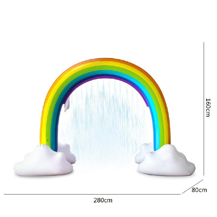 Gioco gonfiabile arco arcobaleno per bambini 280x80x160 cm
