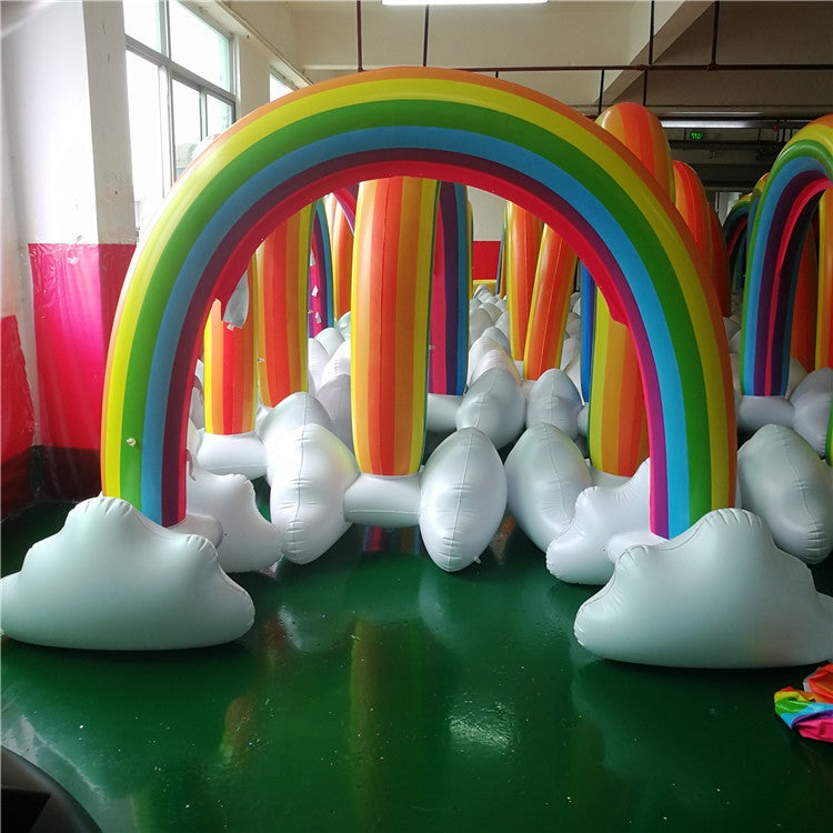Gioco gonfiabile arco arcobaleno per bambini 280x80x160 cm