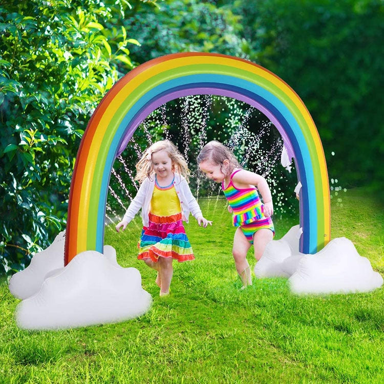 Gioco gonfiabile arco arcobaleno per bambini 280x80x160 cm