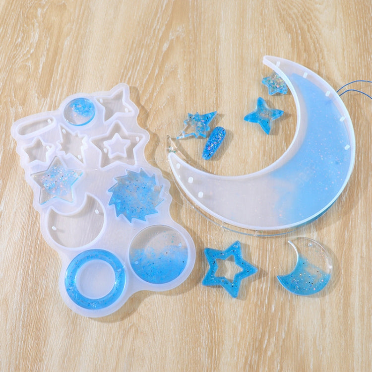 Set stampi silicone per carillon vento luna e stella