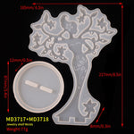 Stampo in silicone per ornamenti fai-da-te 2 pezzi
