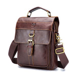 Borsa a tracolla uomo in pelle bovina 23x9x27,5 cm