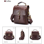 Borsa a tracolla uomo in pelle bovina 23x9x27,5 cm