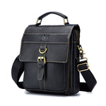 Borsa a tracolla uomo in pelle bovina 23x9x27,5 cm