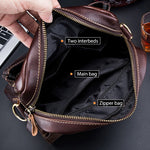 Borsa a tracolla uomo in pelle bovina 23x9x27,5 cm