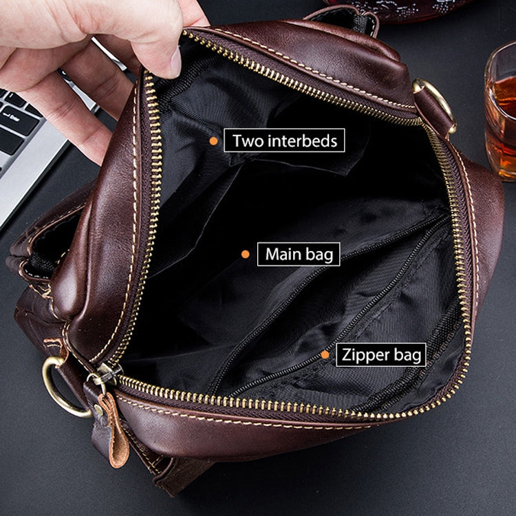 Borsa a tracolla uomo in pelle bovina 23x9x27,5 cm