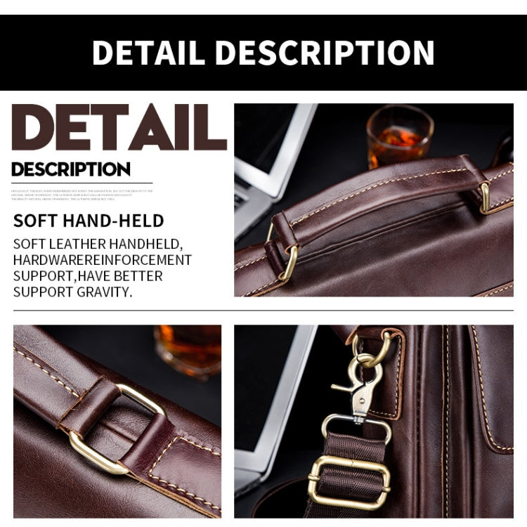 Borsa a tracolla uomo in pelle bovina 23x9x27,5 cm