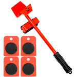 Set pulegge mobili 5 in 1 per spostamento mobili fino a 500 kg