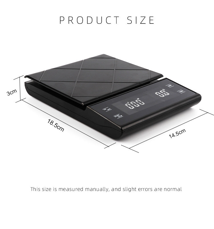 Bilancia da cucina elettronica 3kg con timer e LED