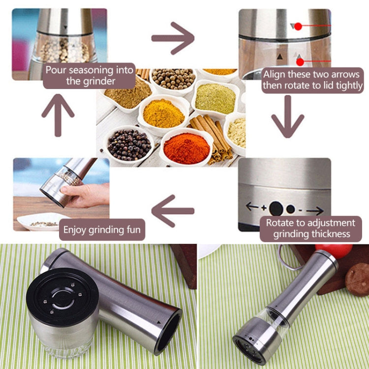 Set 2 macinapepe manuali in acciaio inox 21,5 cm