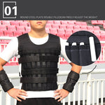 Gilet zavorrato regolabile per allenamento fitness