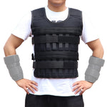 Gilet zavorrato regolabile per allenamento fitness