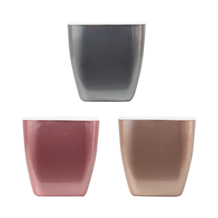 Set 3 vasi da fiori in plastica colorata con serbatoio acqua