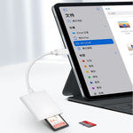 Adattatore 2 in 1 lettore schede SD/TF per iPhone iPad