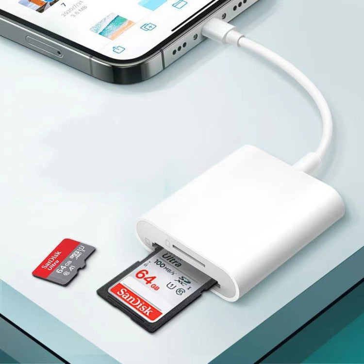 Adattatore 2 in 1 lettore schede SD/TF per iPhone iPad