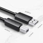 Cavo dati USB 2.0 con rame privo di ossigeno, lunghezze multiple