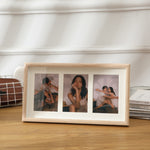 Pendolo a parete in legno con cornici multiple