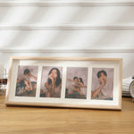 Pendolo a parete in legno con cornici multiple