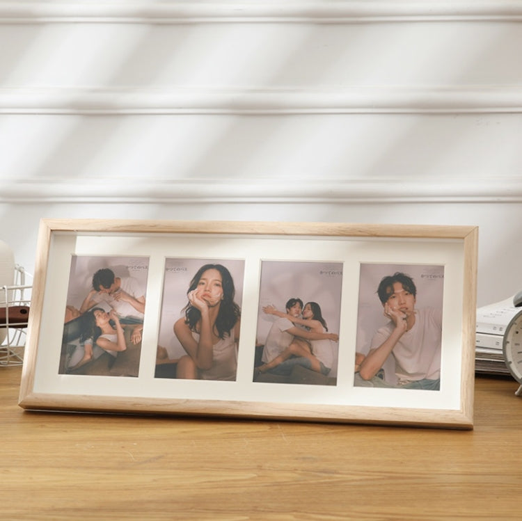 Pendolo a parete in legno con cornici multiple