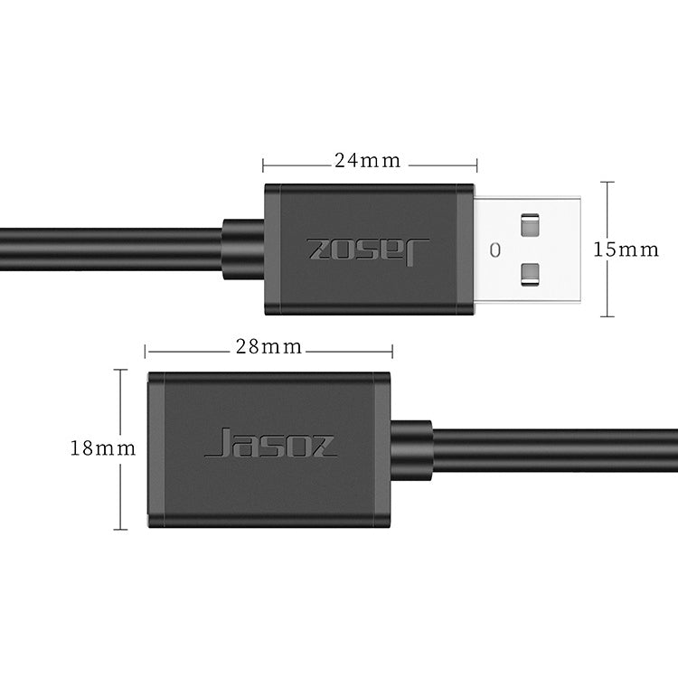 Cavo estensione USB maschio-femmina con nucleo in rame 0,5-5m