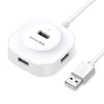Hub USB 2.0 a 4 porte con cavo da 0,3-1,2 m