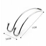 Clip in metallo per seggiolino auto con ganci doppi