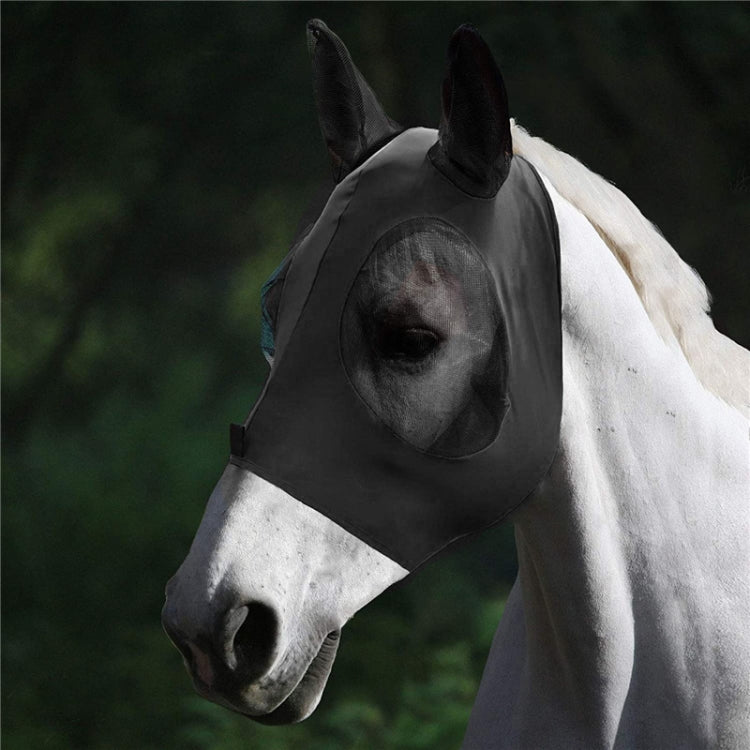Maschera traspirante per cavallo anti-insetti