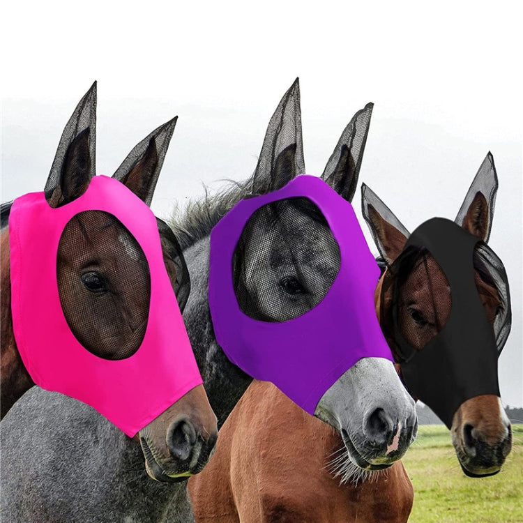 Maschera traspirante per cavallo anti-insetti