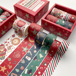 Set 2 rotoli nastro decorativo natalizio in carta giapponese