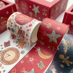 Set 2 rotoli nastro decorativo natalizio in carta giapponese