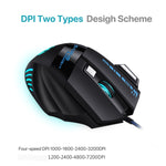 Mouse da gioco cablato USB 7 tasti Bloodbat GM02