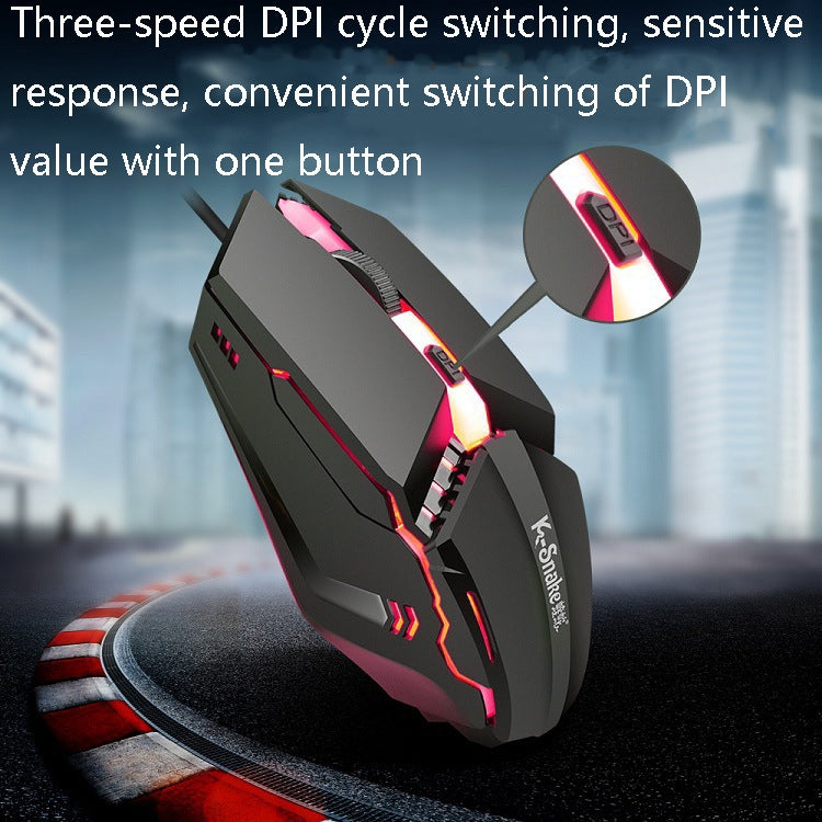 Mouse cablato K-Snake M11 1600 DPI 4 tasti USB
