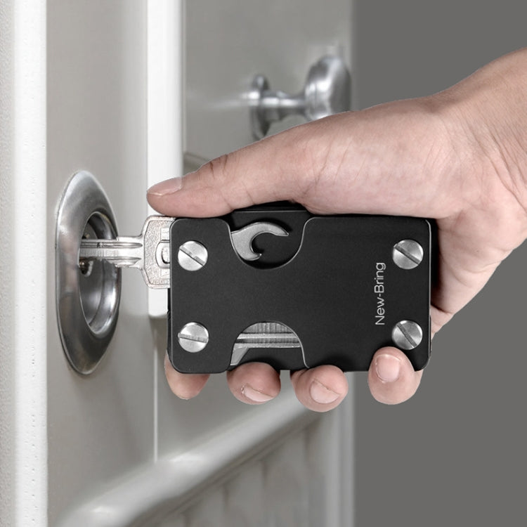 Portacarte in metallo multifunzionale con protezione RFID