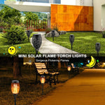 Luce solare effetto fiamma per esterni 2 pezzi