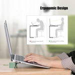 Staffa per laptop con dissipazione calore e supporto ergonomico