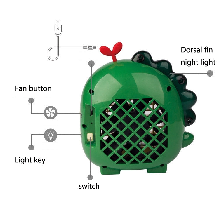 Ventilatore da tavolo USB mini A9 dinosauro