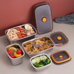 Contenitore in acciaio inox 304 per frutta e pranzo 250-1000ml