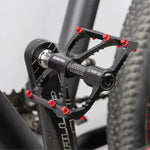 Pedali bicicletta titanio e carbonio PROMEND coppia