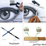 Set matite per schizzi 33 in 1 per disegno artistico