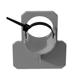 Staffa supporto tubo flessibile piscina in ABS 15x10x4 cm