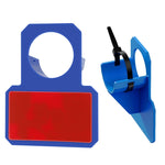Staffa supporto tubo flessibile piscina in ABS 15x10x4 cm
