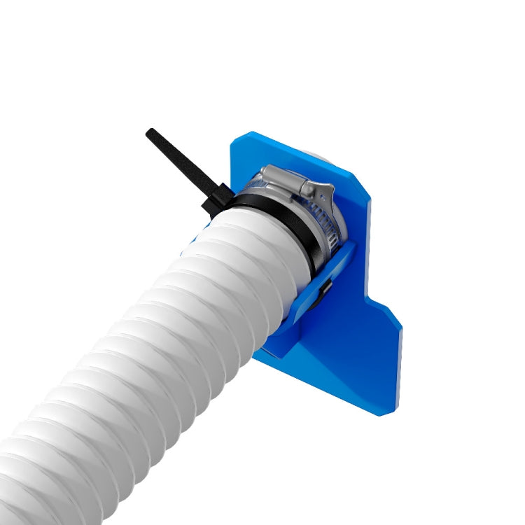 Staffa supporto tubo flessibile piscina in ABS 15x10x4 cm