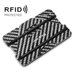 Porta carte in metallo anti-RFID ultra sottile 12 slot