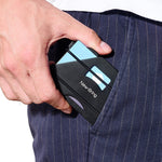 Porta carte in metallo anti-RFID ultra sottile 12 slot